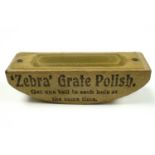A group of early 20th Century miniature novelties comprising a "Brasso" and "Zebra" polish