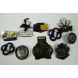 Butlins, Sheffield Wednesday Supporters' Club, Sheffield Speedway and other enamelled lapel badges