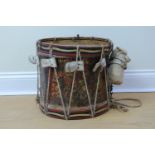 A Victorian 1st Grenadier Guards side drum by Potter, the body stamped "1st G G, No 2"