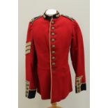 A Victorian Grenadier Guards lance Sergeant's dress tunic