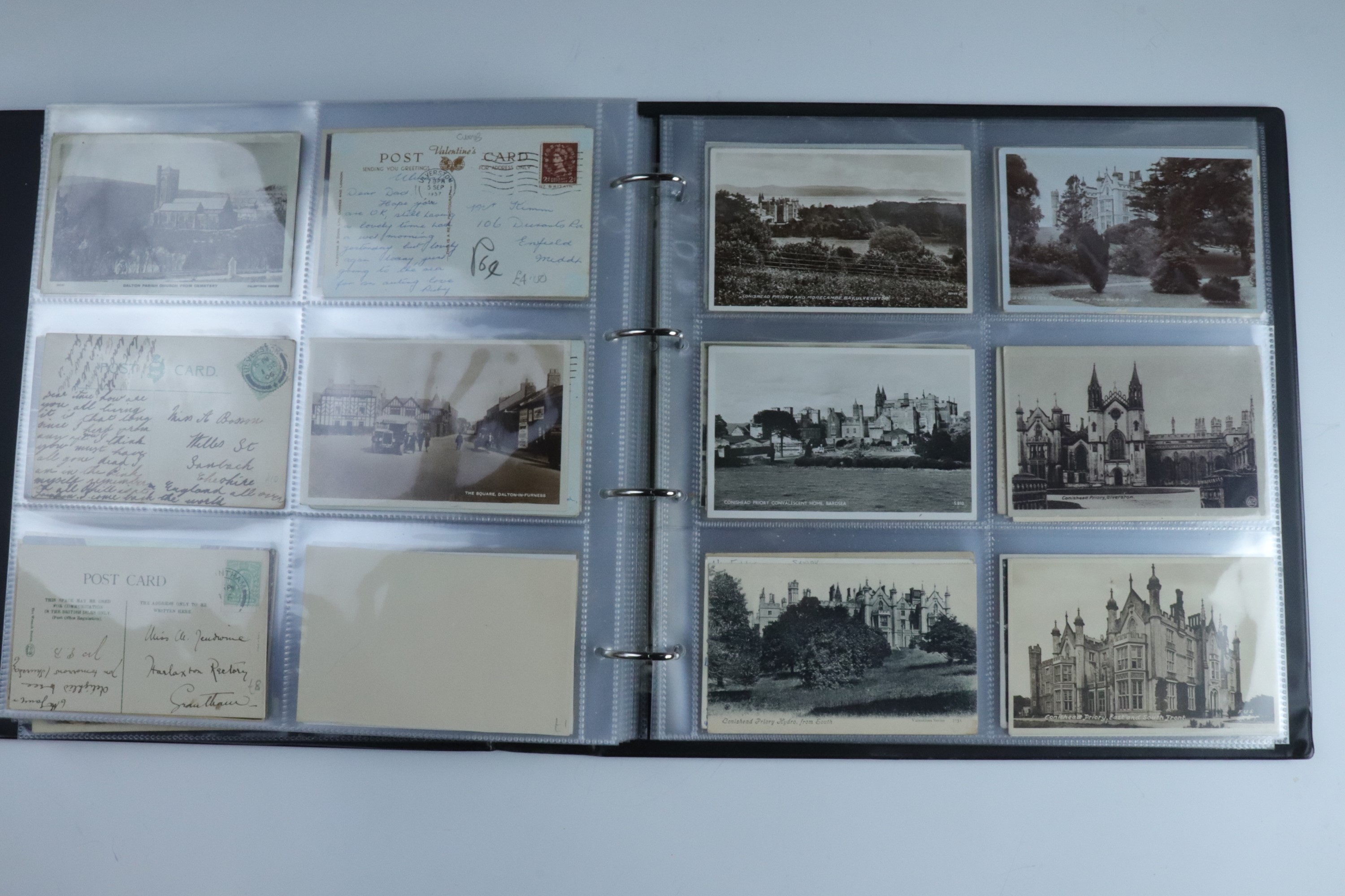 A sophisticated collection of approximately 450 postcards comprising monochrome and colour tinted - Image 35 of 47