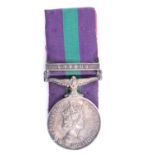 A General Service Medal with Cyprus clasp to 23451801 GDSM B Withnell, Grenadier Guards