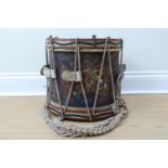 A Victorian 2nd Coldstream Guards side drum by Potter, the body dated 1881