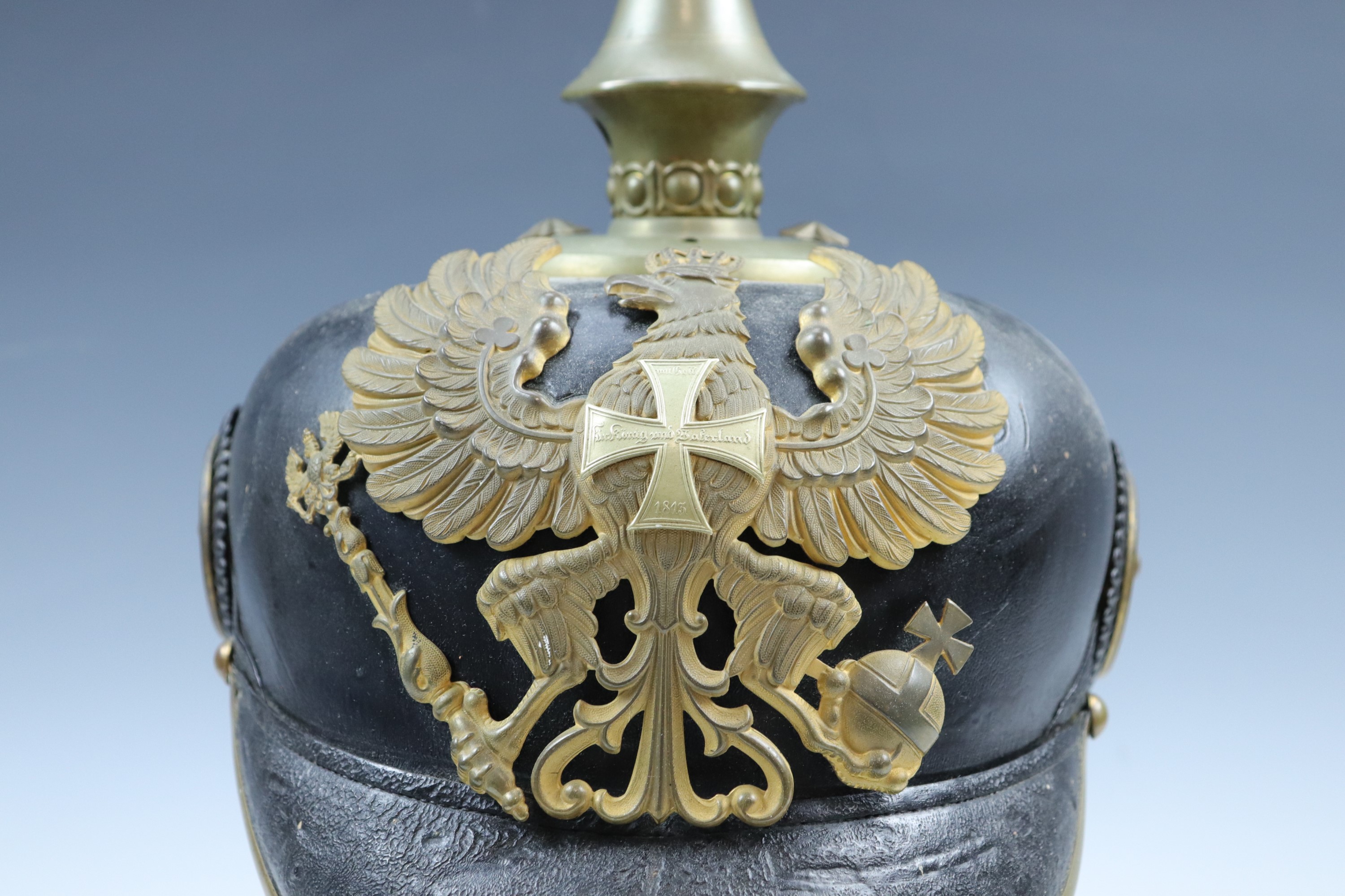 An Imperial German Prussian Reserve infantry officer's pickelhaube - Image 6 of 6