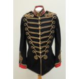 An early 20th Century Royal Horse Artillery full dress tunic bearing a label inscribed "Earl of