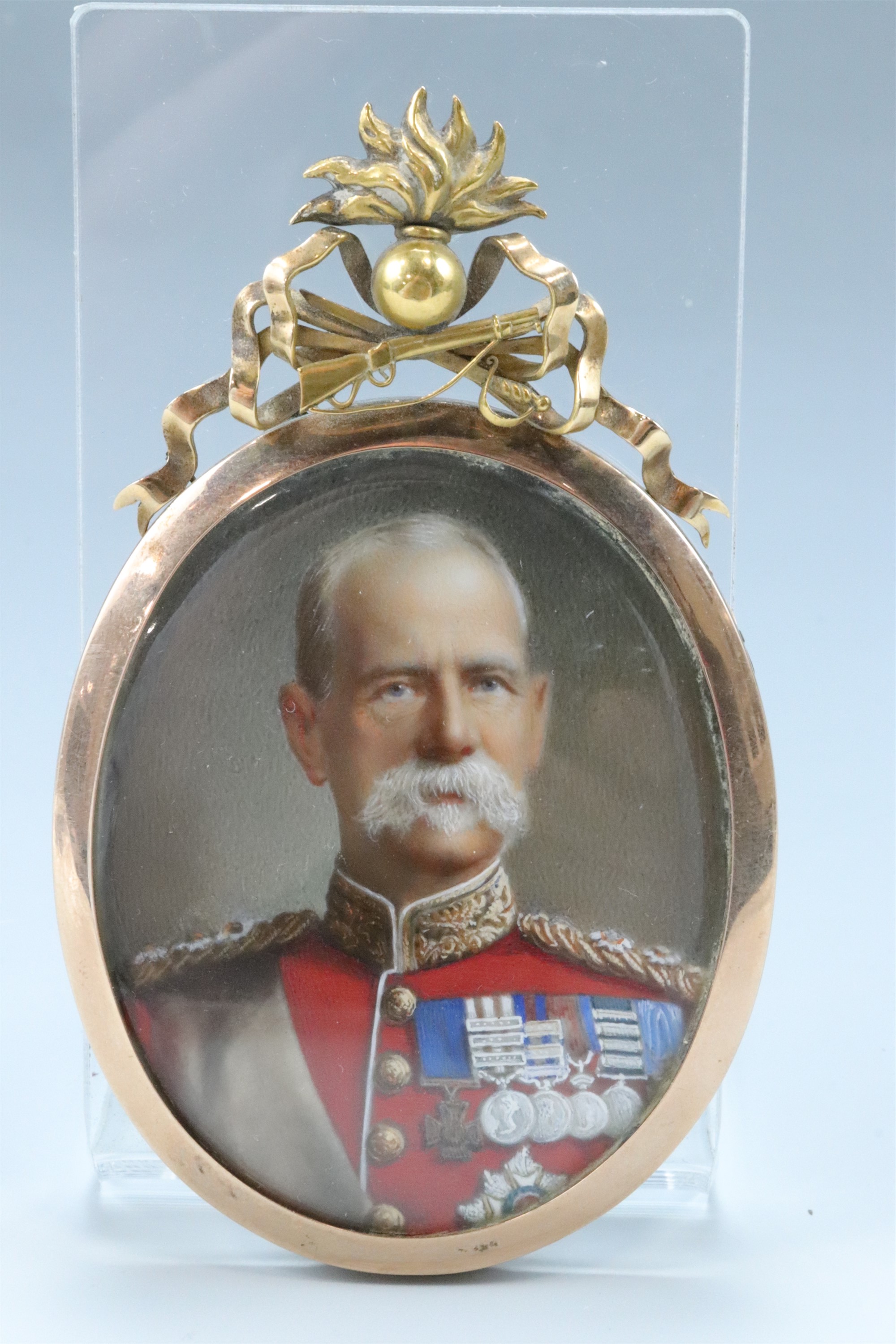 [ Victoria Cross ] A portrait miniature of Field Marshal Roberts, 1st Earl Roberts, VC, (1832 -