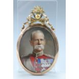 [ Victoria Cross ] A portrait miniature of Field Marshal Roberts, 1st Earl Roberts, VC, (1832 -