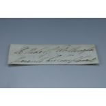 [ Autograph / Waterloo / Napoleon ] Arthur Wellesley, 1st Duke of Wellington, his signature in the