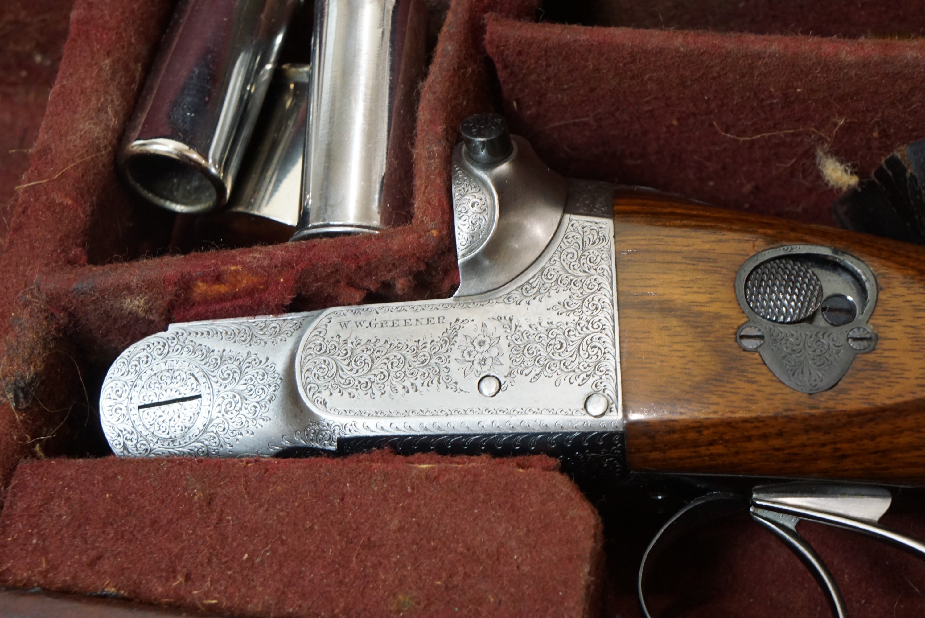 A W.W. Greener, 12 bore side by side boxlock ejector shotgun, 27269, Greener side safety, straight - Image 5 of 15