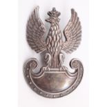 A Free Polish army nickel / electroplate cap badge, 55 mm