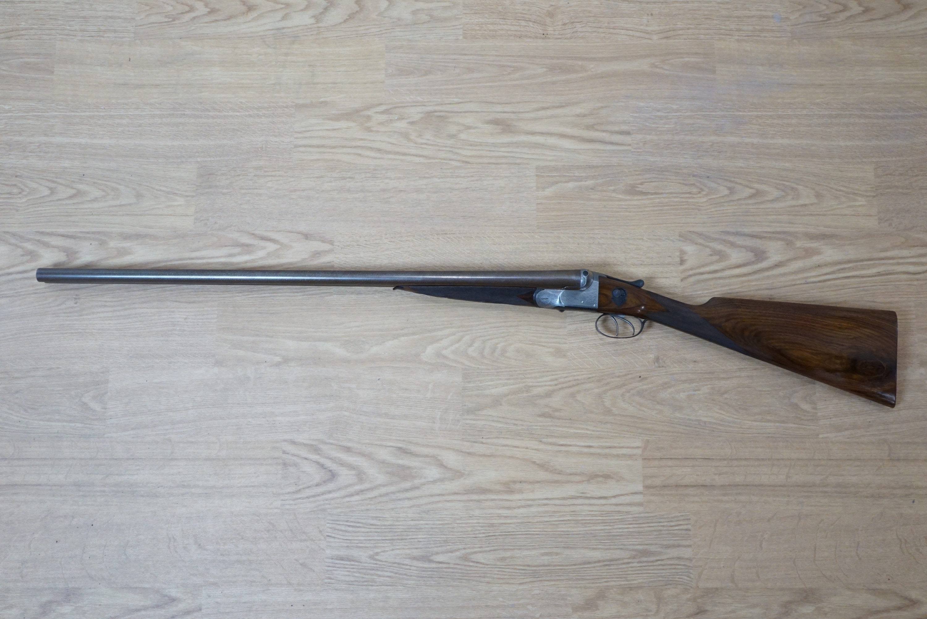 A W.W. Greener, 12 bore side by side boxlock ejector shotgun, 68464, Greener side safety, straight - Image 12 of 16