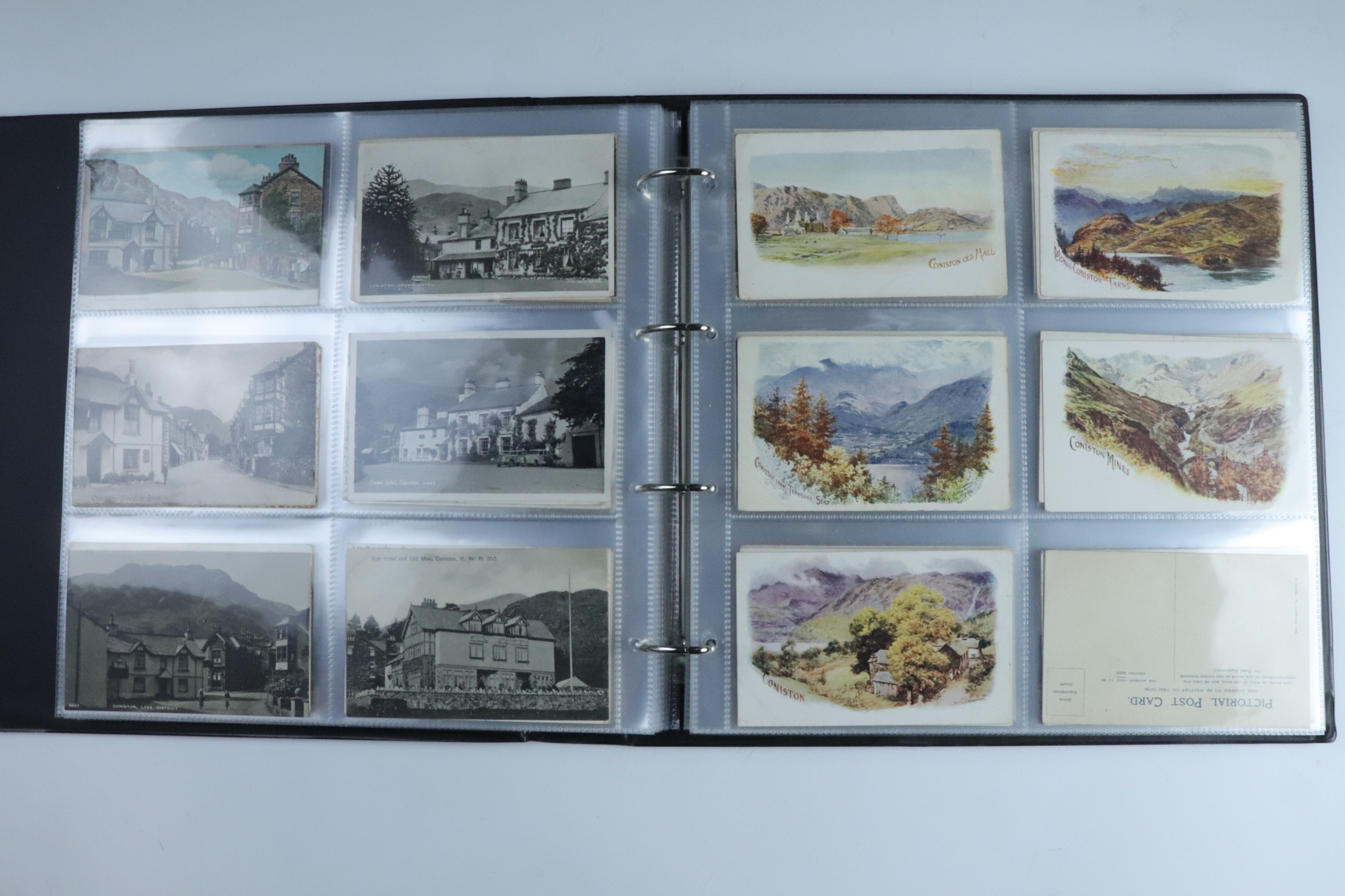 A sophisticated collection of approximately 450 postcards comprising monochrome and colour tinted - Image 20 of 47