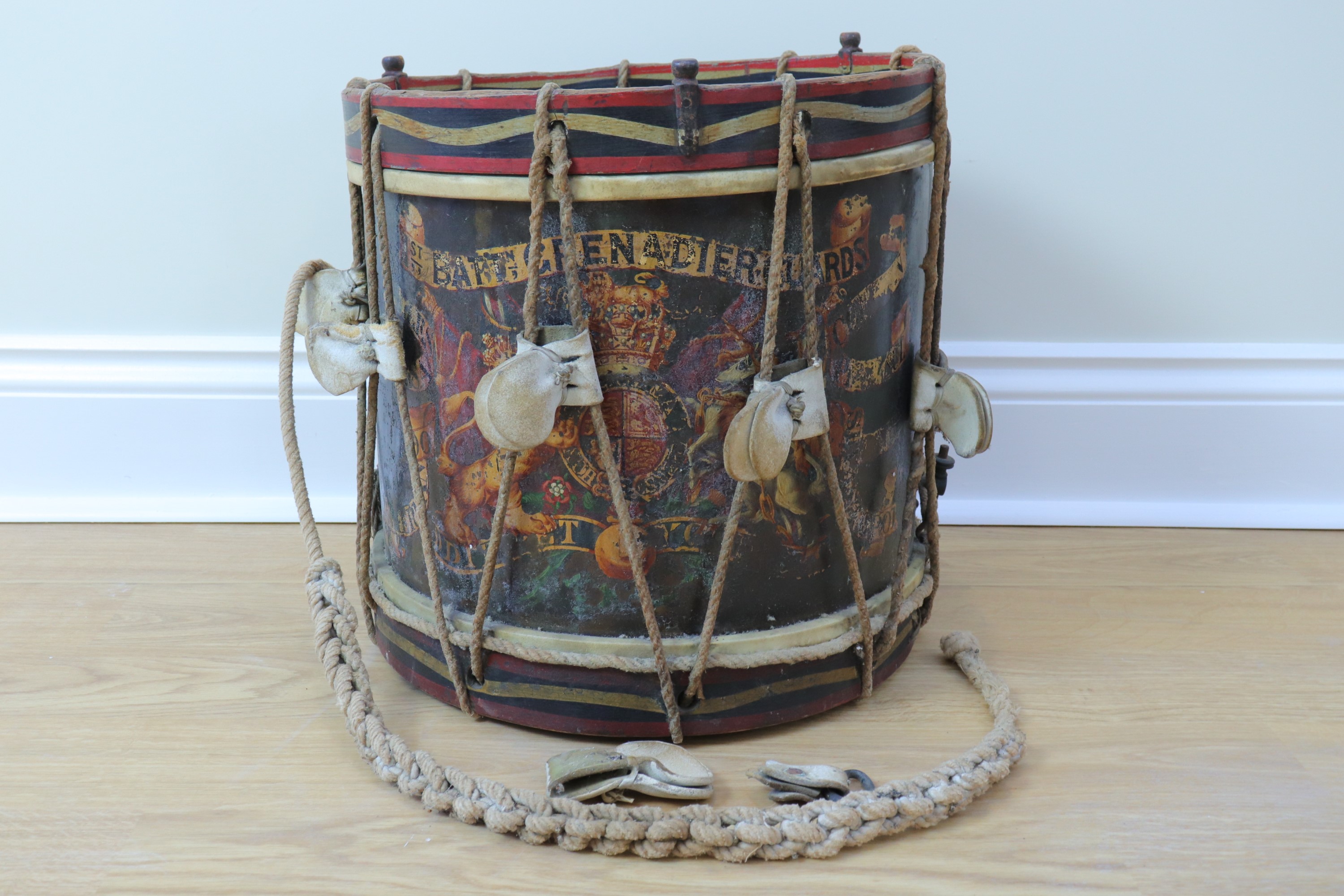 A Victorian 1st Grenadier Guards side drum by Potter