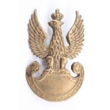 A Free Polish army cast brass cap badge, 52 mm