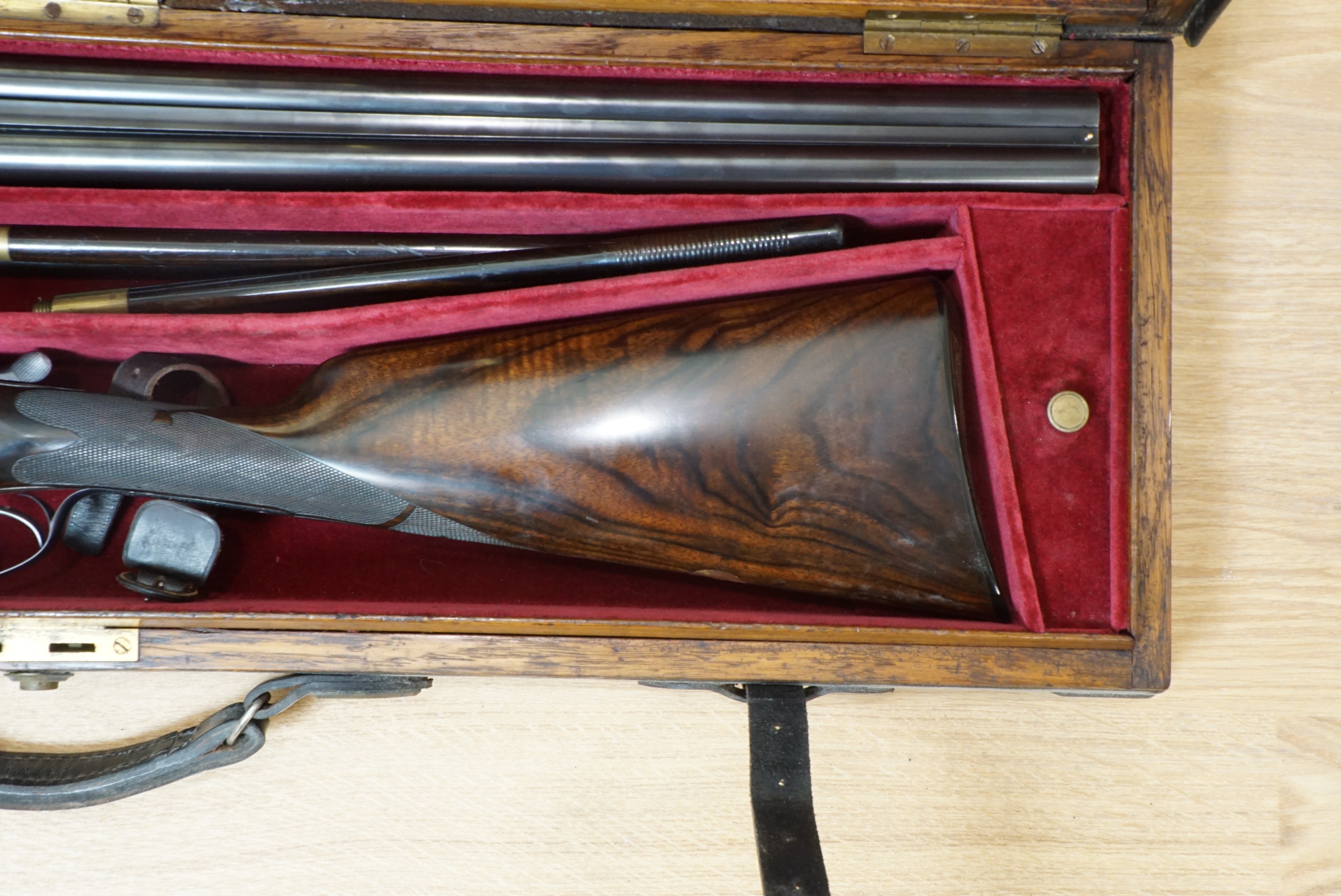 A W.W. Greener, "Imperial Grade" 12 bore side by side boxlock ejector shotgun, 46697, the sides - Image 3 of 18