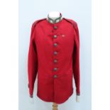 A Victorian 4th Dorsetshire Regiment warrant officer's full dress tunic
