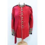 An early 20th Century pre-1914 Coldstream Guards colour sergeant's dress tunic and sash