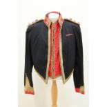 A Victorian Royal Artillery colonel's mess dress jacket and waistcoat