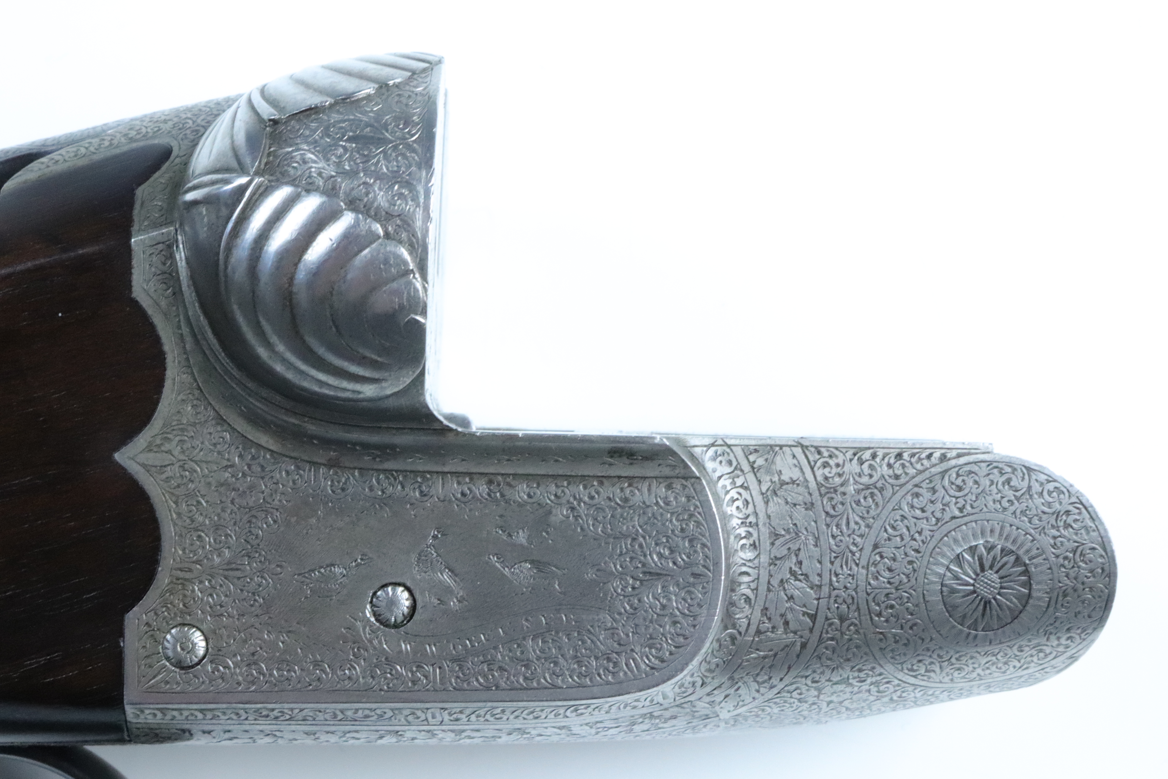 A W.W. Greener, "Imperial Grade" 12 bore side by side boxlock ejector shotgun, 46697, the sides - Image 13 of 18