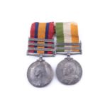 A Queen's South Africa medal with three clasps, together with a King's South Africa medal to 4795