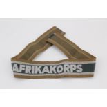 A German Third Reich Afrikakorps cuff title