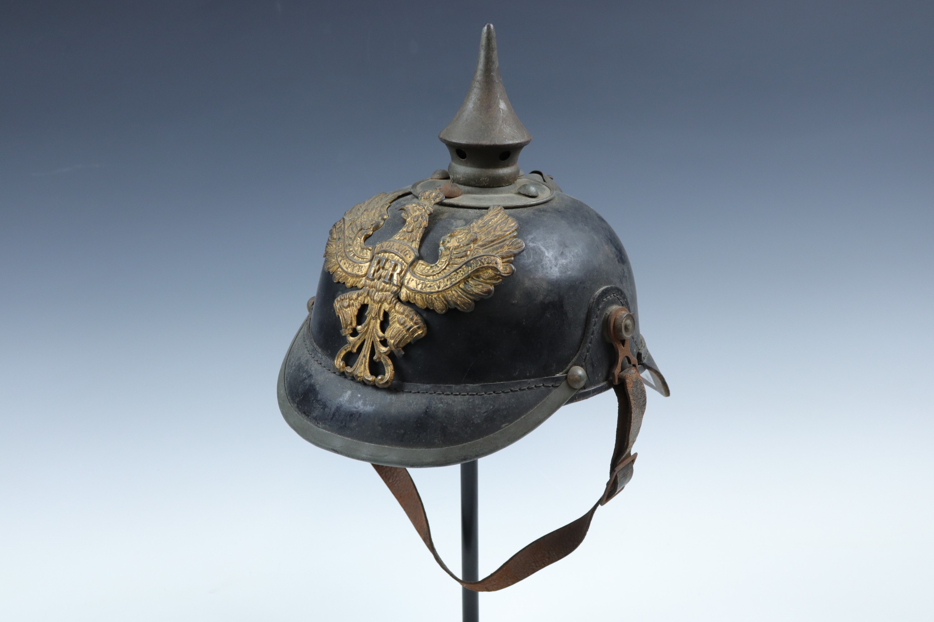 An Imperial German Prussian Model 1915 pickelhaube, dated 1916 - Image 2 of 7