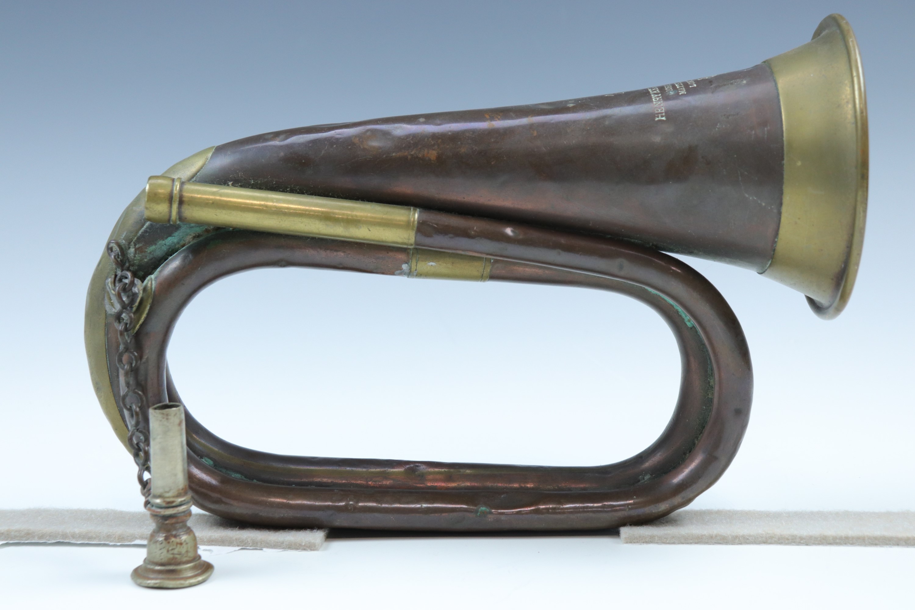 An early 20th Century Indian army bugle - Image 3 of 4