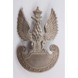 A Free Polish army nickel cap badge, having a pair of loops verso, 55 mm