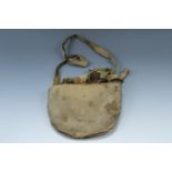 A Great War French M2 gas mask and haversack