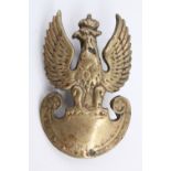 A Free Polish army cast brass cap badge, 52 mm