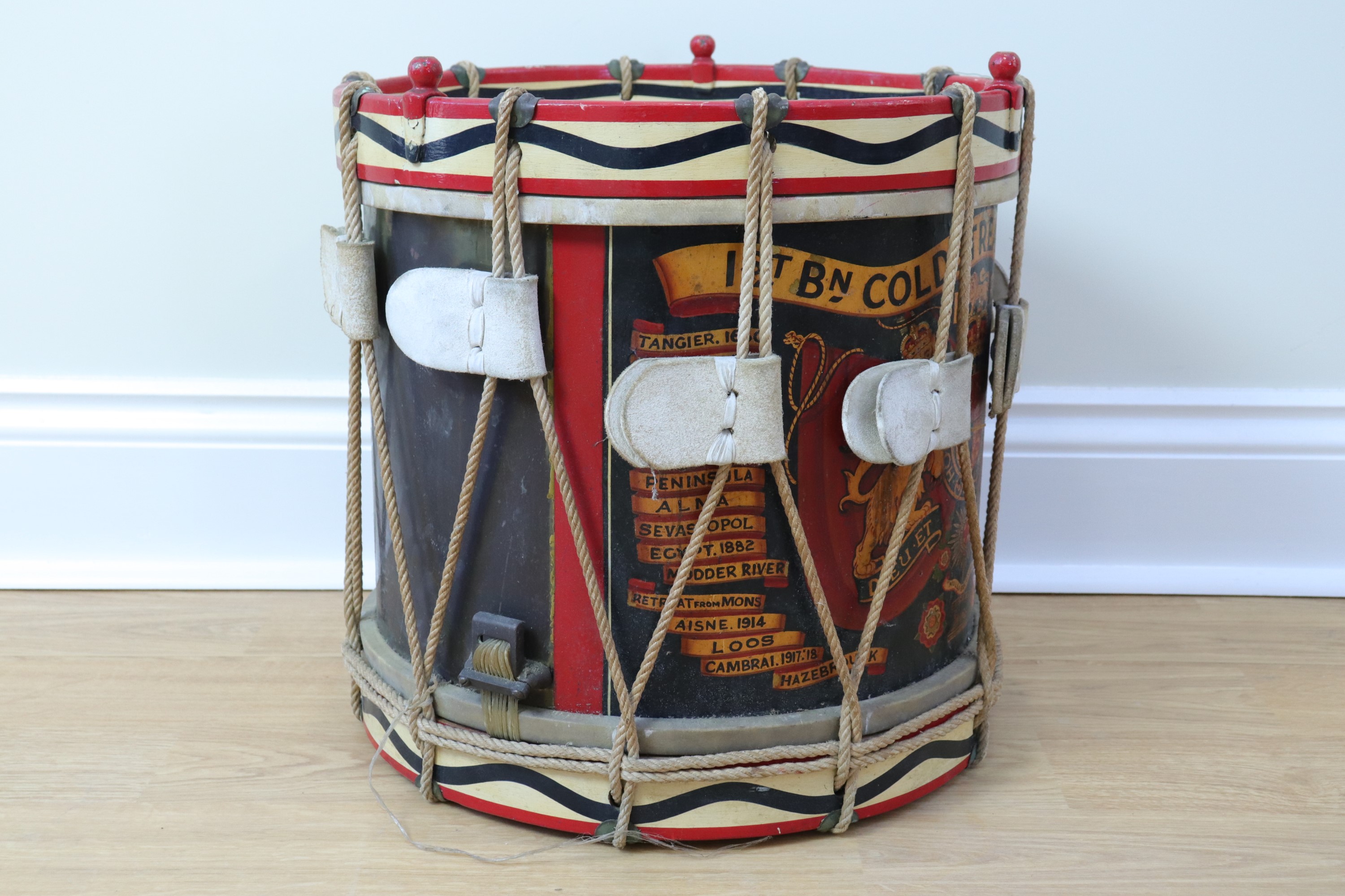 A QEII 1st Coldstream Guards side drum - Image 2 of 6