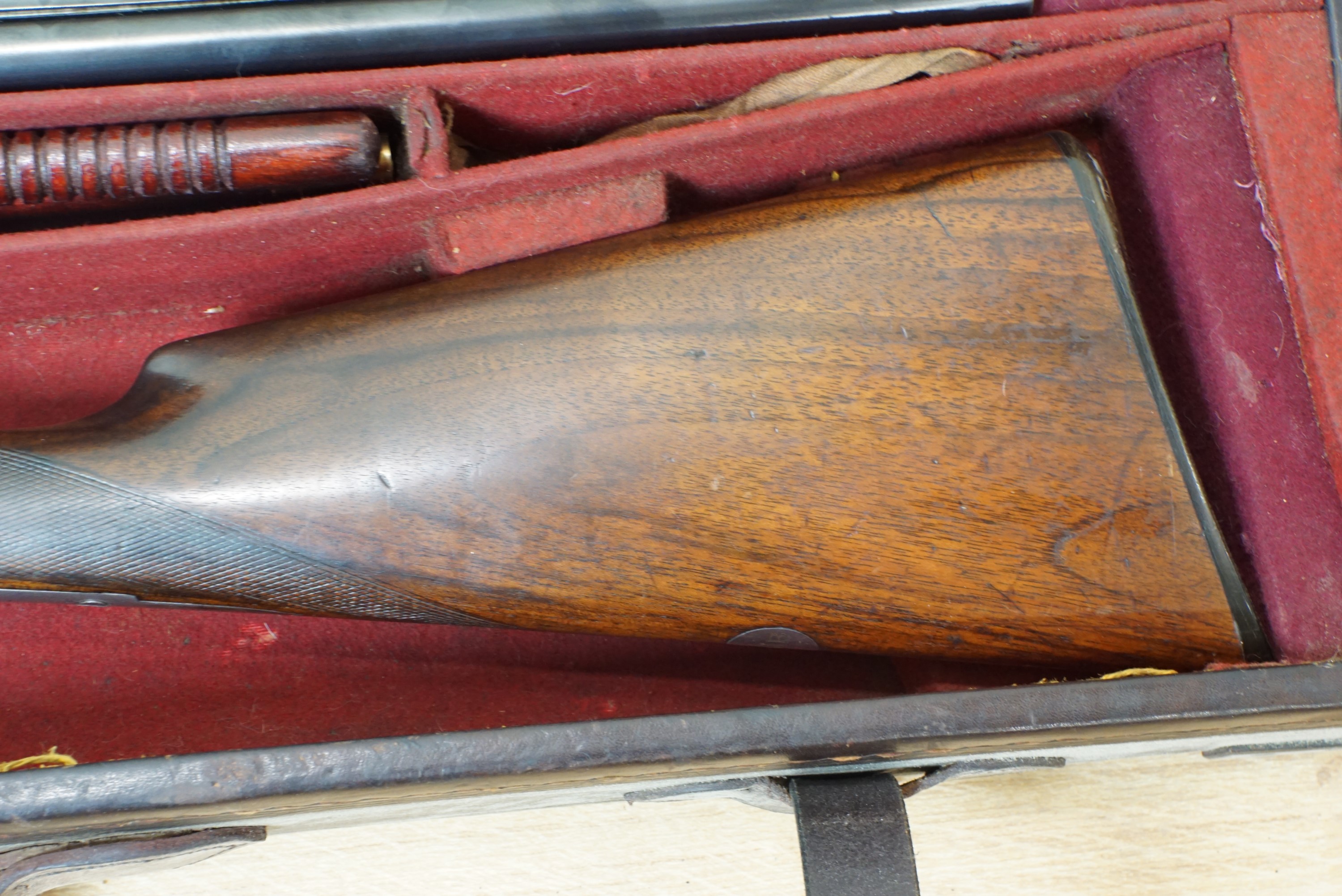 A W.W. Greener, 12 bore side by side boxlock ejector shotgun, 68464, Greener side safety, straight - Image 4 of 16