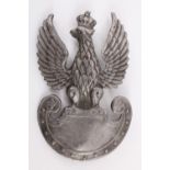 A Free Polish army cast lead cap badge, 53 mm