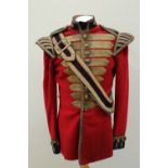 An early 20th Century Grenadier Guards bandsman's dress tunic and sash
