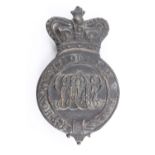 A George III Guards valise / pouch badge, 10.5 cm