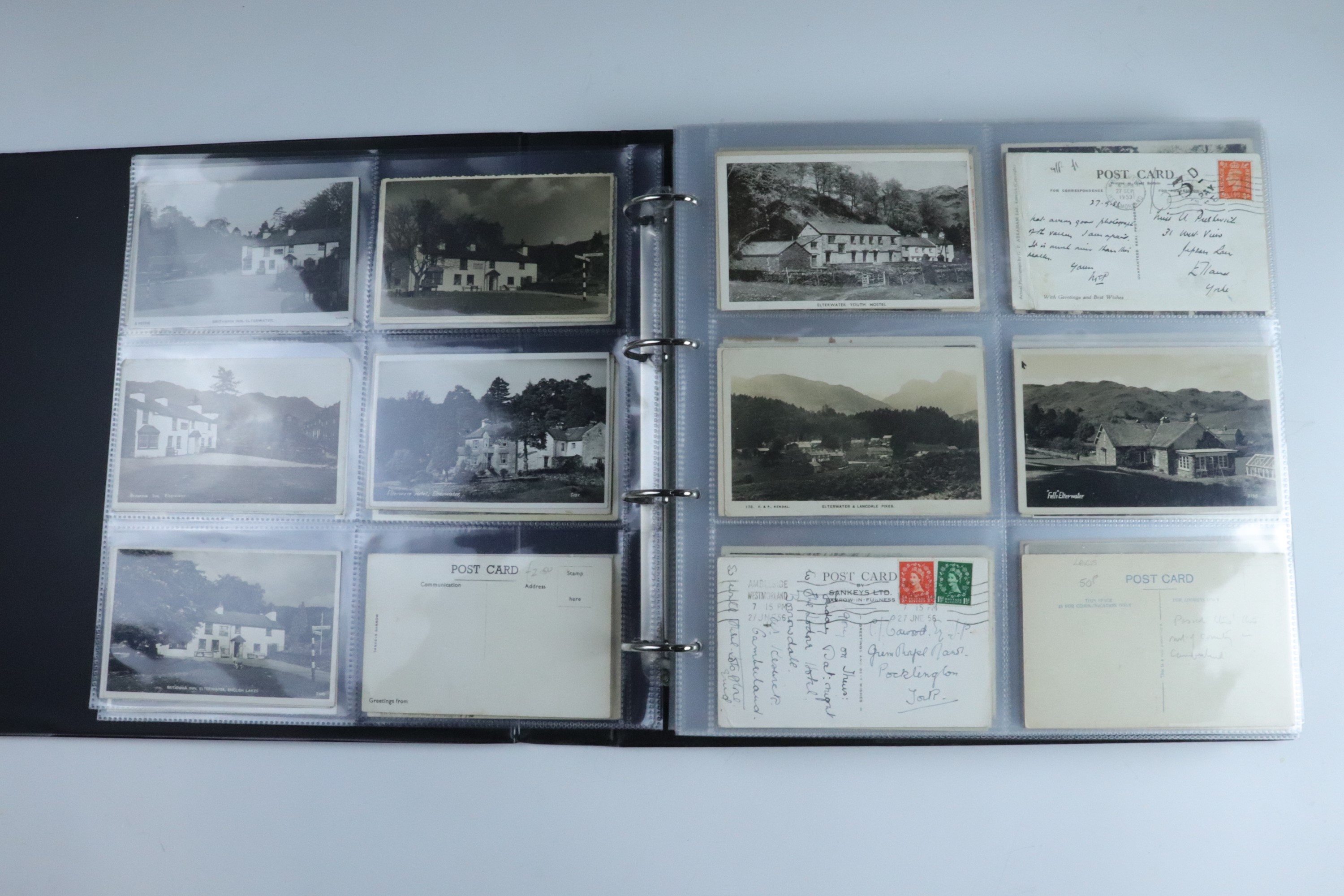 A sophisticated collection of approximately 450 postcards comprising monochrome and colour tinted - Image 4 of 47