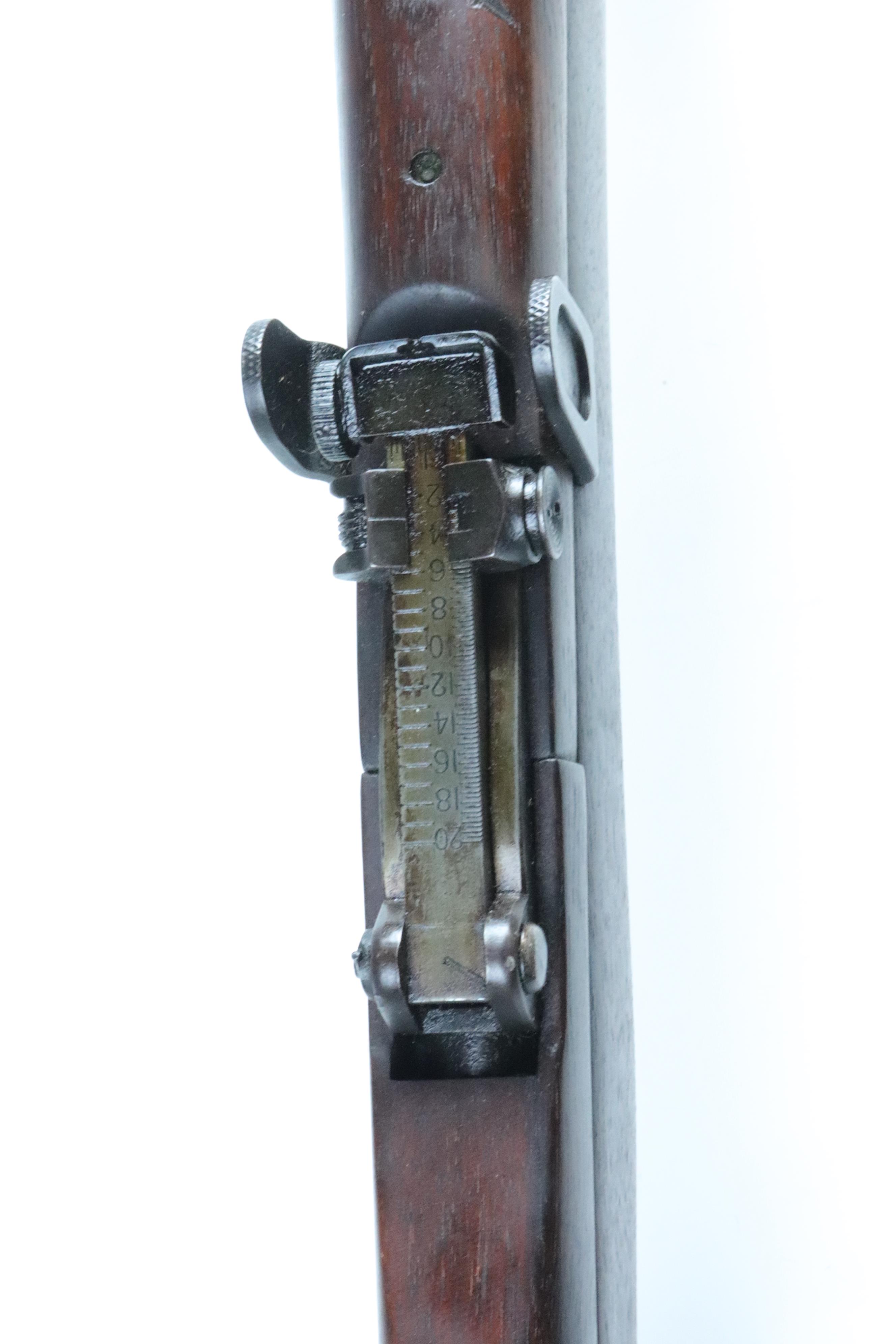 A Short Lee Enfield .22 bolt action rifle, stamped "G.R. ENFIELD 1916", rifle and bolt with matching - Image 8 of 11