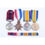A Great War gallantry medal group, comprising a Distinguished Conduct medal, 1914-15 Star, British