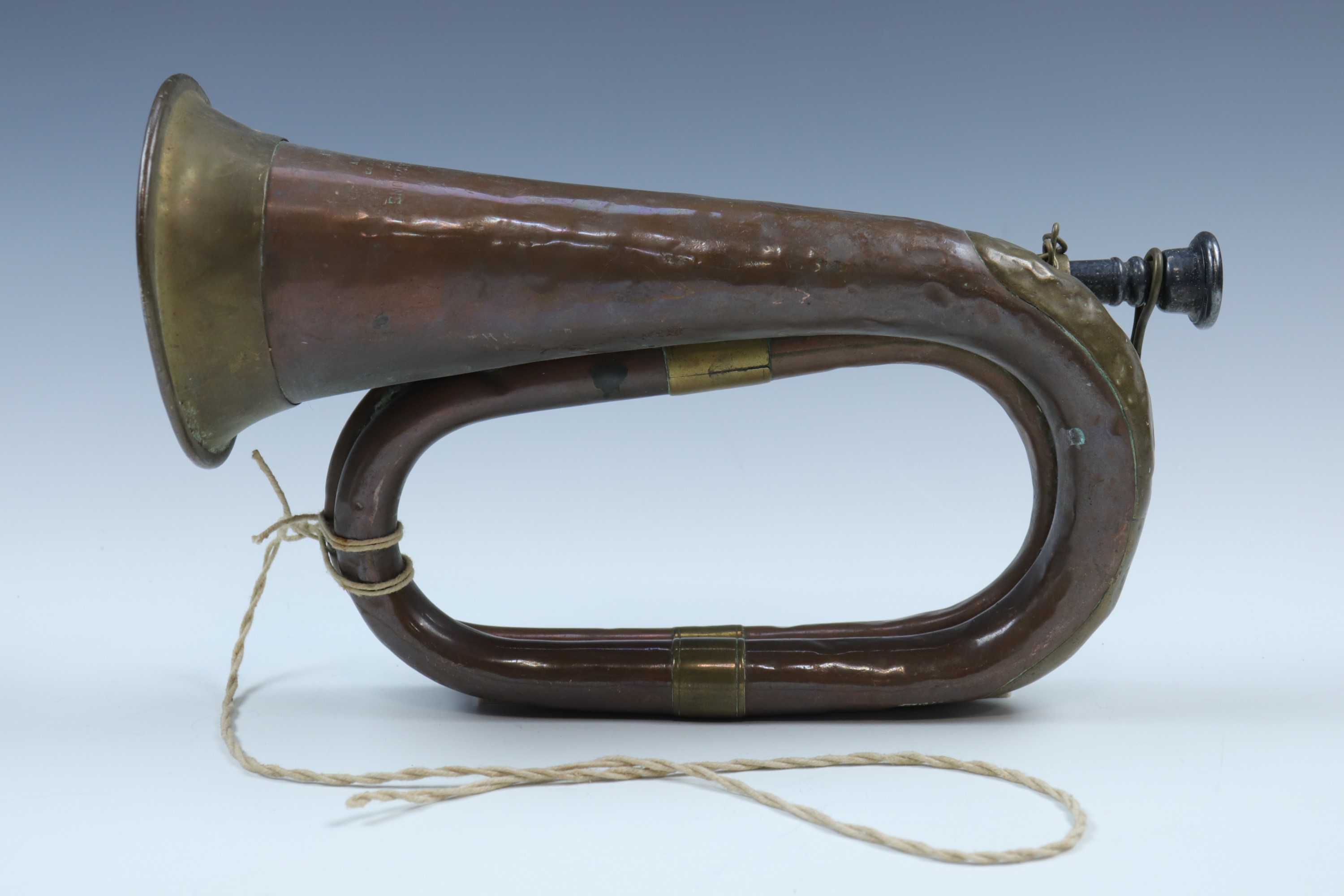 A 1924 dated British army bugle - Image 2 of 5