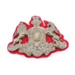A large Victorian Household Cavalry pouch badge, 12.5 cm x 9.5 cm