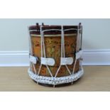 A George V-VI West Yorkshire Regiment side drum decorated by Potter & Co, circa 1930s
