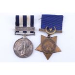 An Egypt medal with Suakin 1885 clasp and Khedive's Star to 8215 L/Corp G Auton, Grenadier Guards
