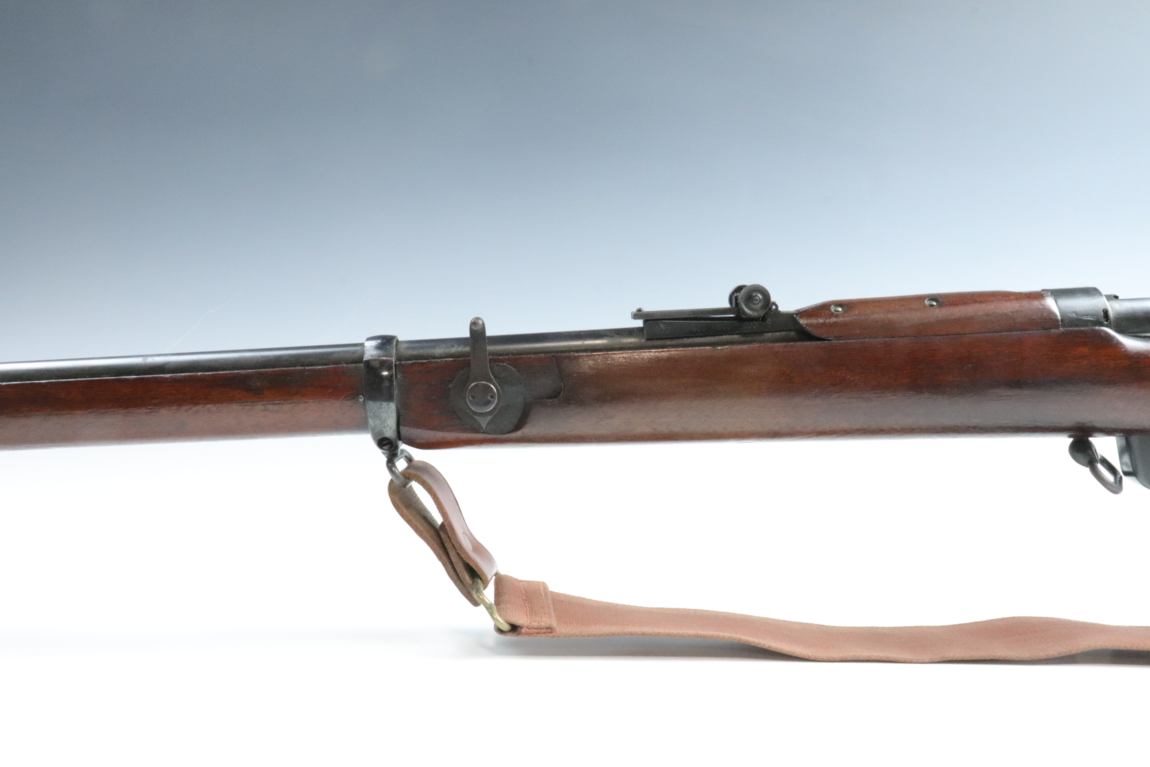 A late 19th Century B.S.A. Lee-Speed .303 bolt action rifle, action retaining most of its blueing, - Image 5 of 11