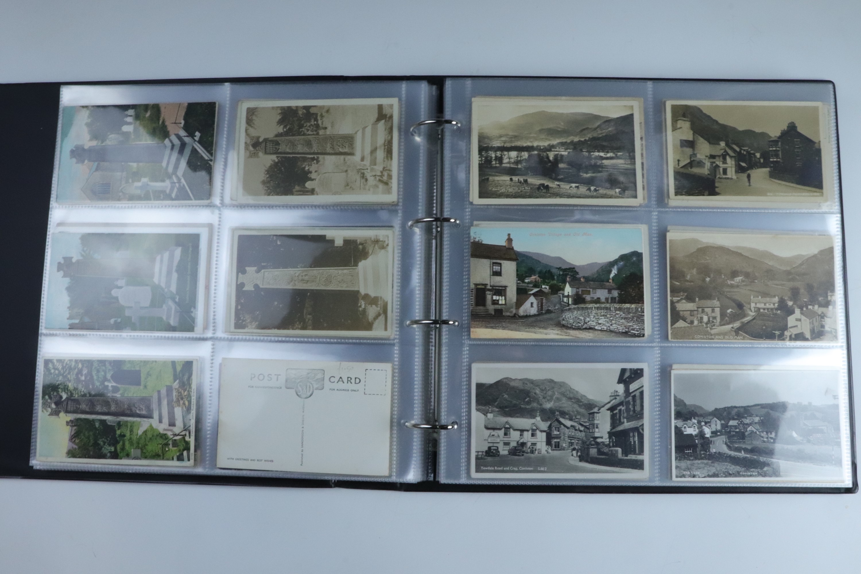 A sophisticated collection of approximately 450 postcards comprising monochrome and colour tinted - Image 18 of 47