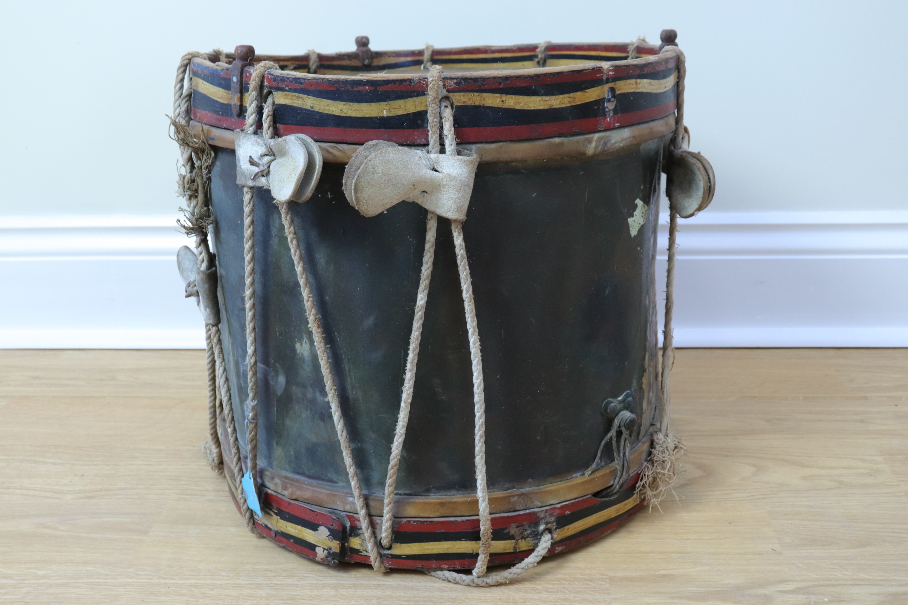 A Victorian 1st Grenadier Guards side drum by Potter, the body stamped "1st G G, No 2" - Image 3 of 7