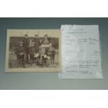 [ Victoria Cross ] A posed group photograph of Lord Kichener as Commander in Chief, India, with