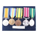 A Great War Meritorious Service and campaign medal group comprising MSM, British War and Victory
