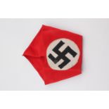 A German Third Reich NSDAP party members arm band, of multi-piece construction