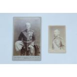 [ Victoria Cross ] A carte de visite together with a cabinet card, each portraying Field Marshal