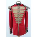 A pre 1953 Coldstream Guards bandsman's dress tunic